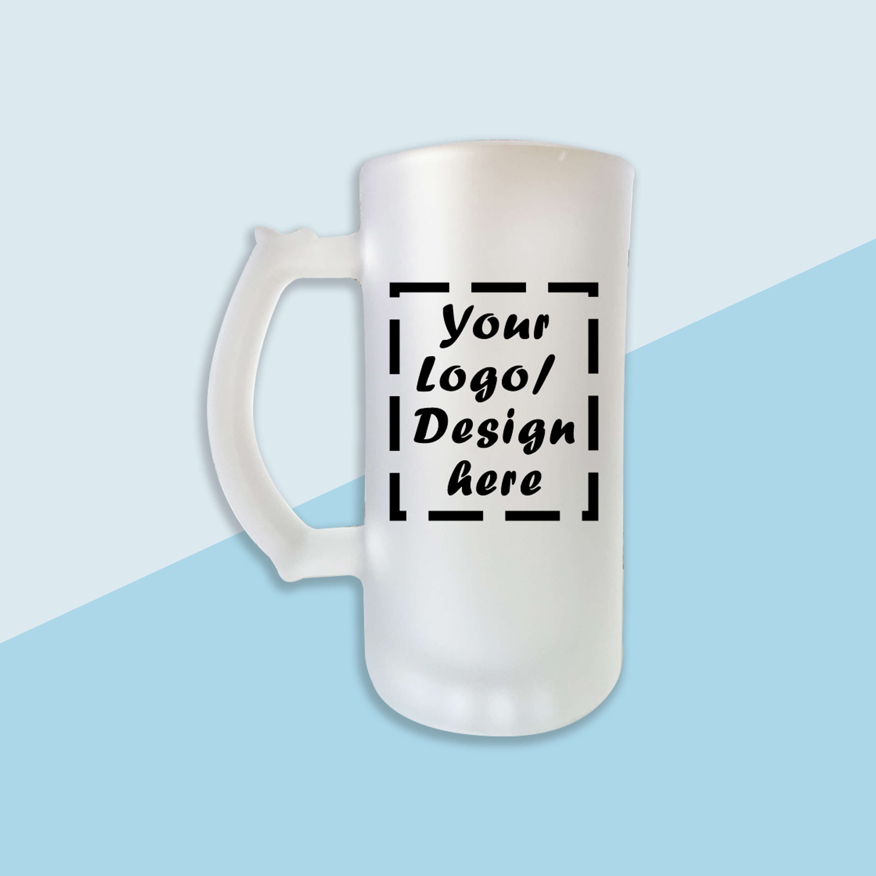 Frosted Beer Mugs - Custom Printed Frosted Beer Mugs 450 ML